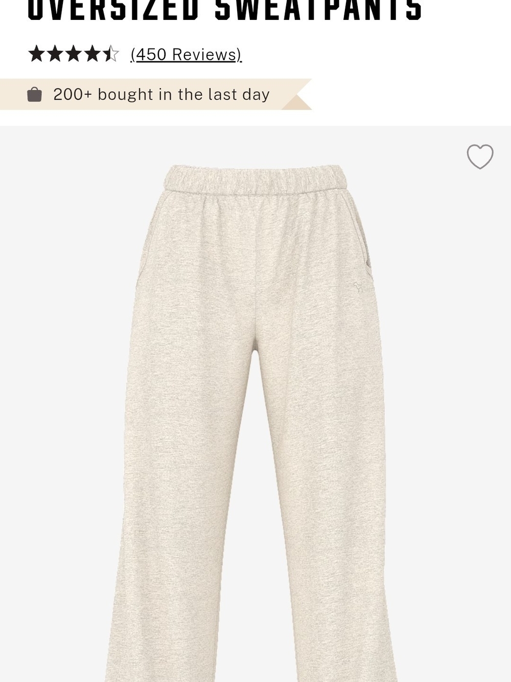 Pink Oversized Sweatpants